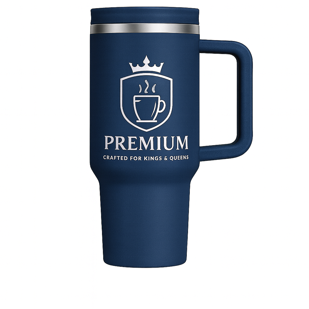 40OZ PREMIUM STAINLESS STEEL TUMBLER WITH STRAWS, WATER BOTTLE WITH HANDLE