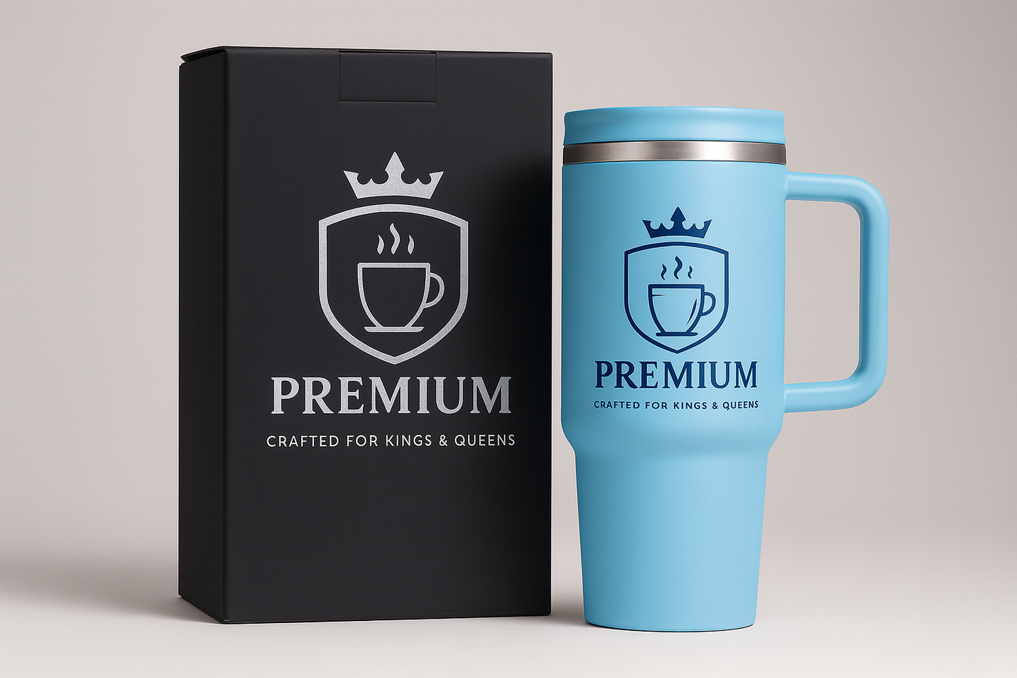 40OZ PREMIUM STAINLESS STEEL TUMBLER WITH STRAWS, WATER BOTTLE WITH HANDLE